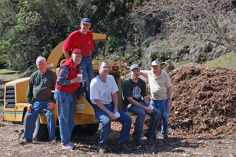 Group Photo 1.jpg - (Chipping) Mission Accomplished, we gather for a photo.  L-R: Lawrence Summers, Bill Palmer, Gabriel Faber, Steven Graham, Ken Henry and Bruce Raby.